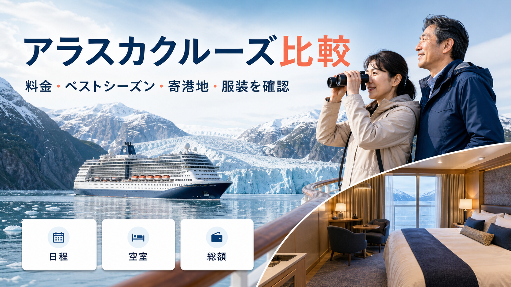 アラスカクルーズはどれがおすすめ?料金・時期・客船を比較
