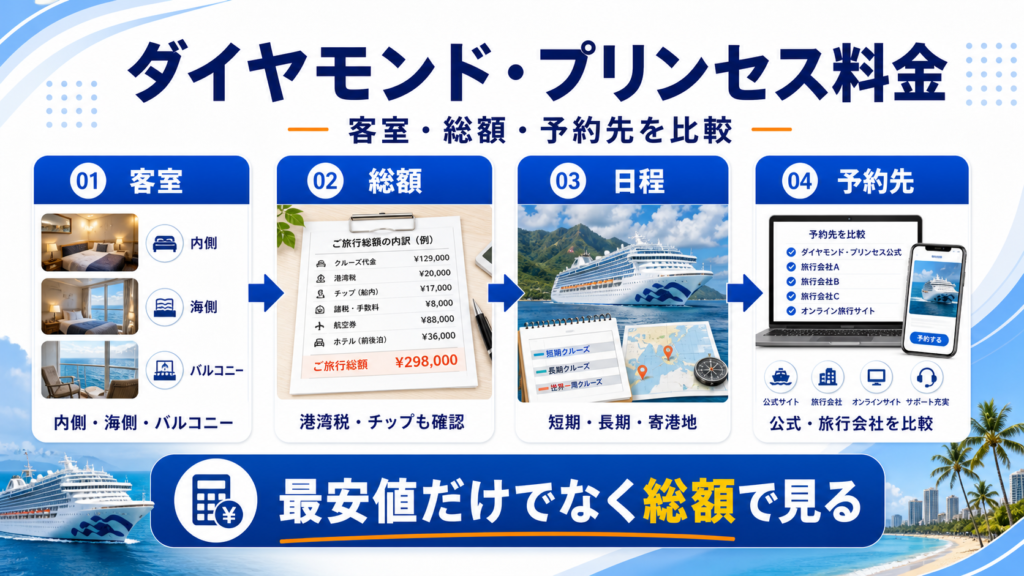 ダイヤモンド プリンセス 料金のhero図解