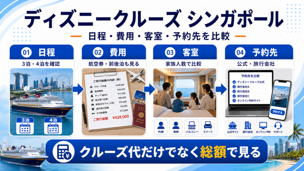 ディズニークルーズ シンガポールのhero図解