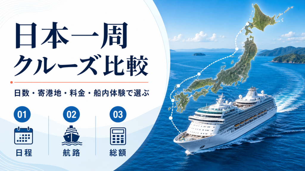日本 一周 クルーズのhero図解
