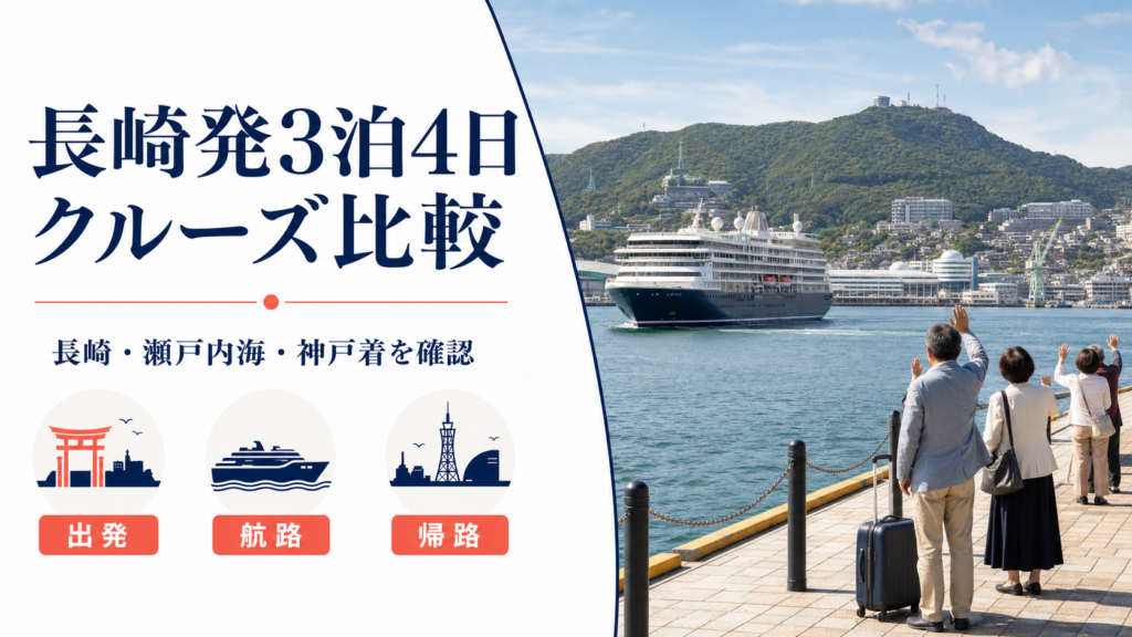 長崎発 3泊4日 クルーズ比較のhero図解