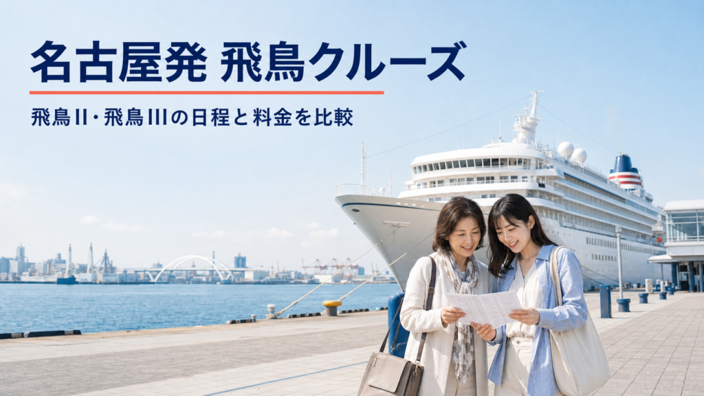 名古屋発 飛鳥 クルーズ比較のhero図解