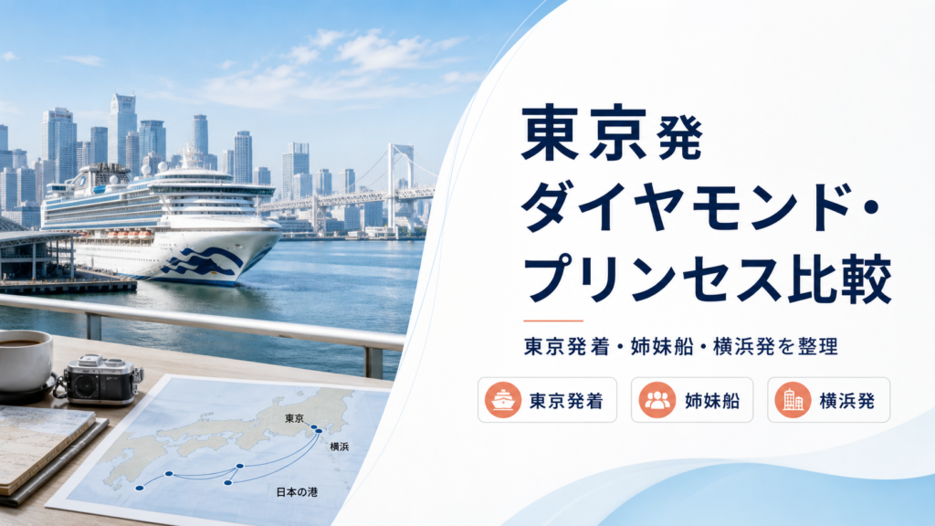 東京発 ダイヤモンド・プリンセス クルーズ比較のhero図解