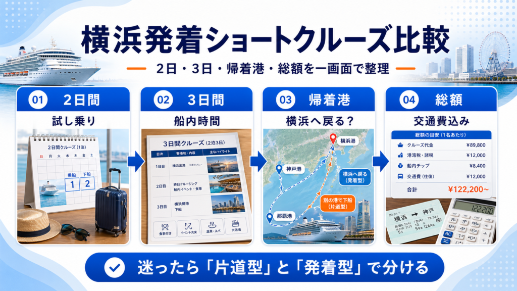 横浜 発着 ショート クルーズのhero図解