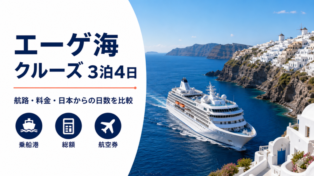エーゲ 海 クルーズ 3 泊 4 日のhero図解