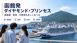 函館発 ダイヤモンド・プリンセス クルーズ比較のhero図解
