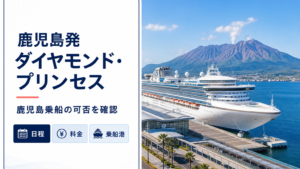 鹿児島発 ダイヤモンド・プリンセス クルーズ比較のhero図解