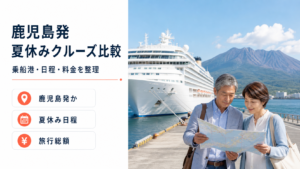 鹿児島発 夏休み クルーズ比較のhero図解