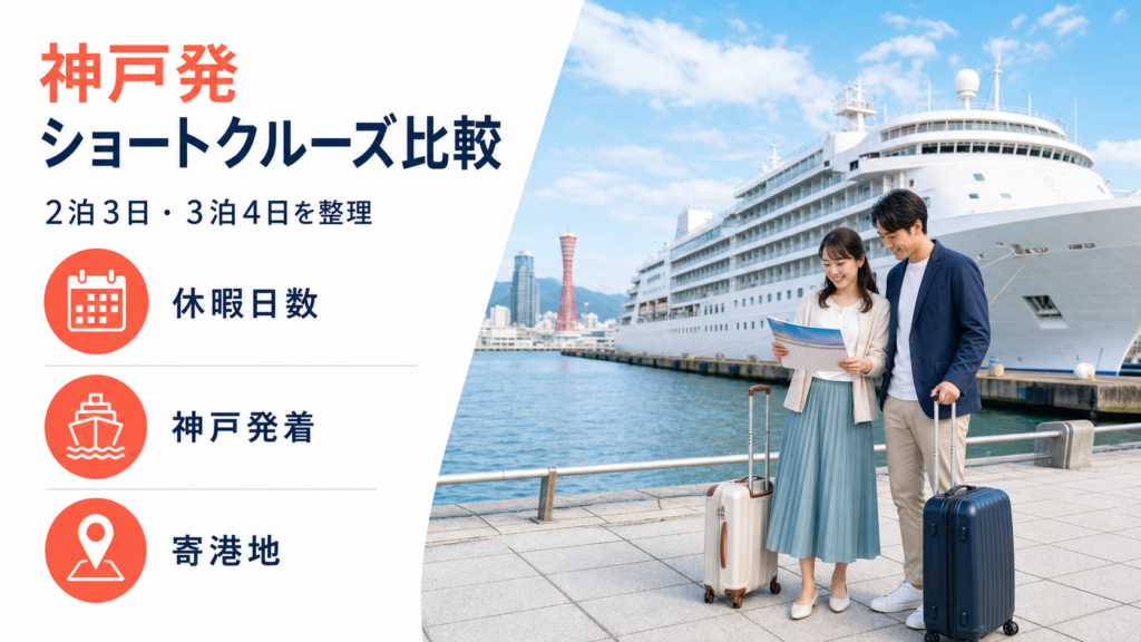 神戸発 ショート クルーズ比較のhero図解