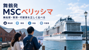 舞鶴発 MSCベリッシマ クルーズ比較のhero図解