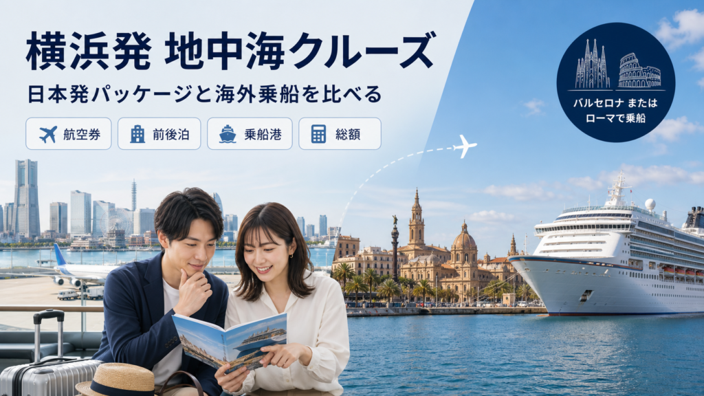 横浜発 地中海 クルーズ比較のhero図解