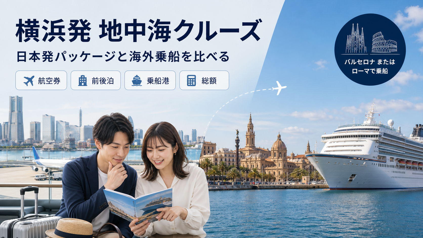 横浜発 地中海 クルーズ比較のhero図解
